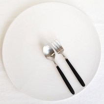 소코데코 골든벨 메이플우드 블랙 화이트 부부 수저세트 골드 실버 백화점 커트러리 40종, 08.실버 티스푼