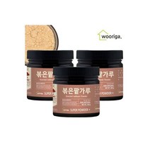 프리미엄 국내산 볶은 팥가루 분말 300g (용기형)X3통, 프리미엄 국내산 볶은 팥가루 분