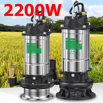 워터펌프 오수 펌프 220v 2200W 소형 양수기 수중 모터 청수 농업용 지하수 배수 수영장, 단품
