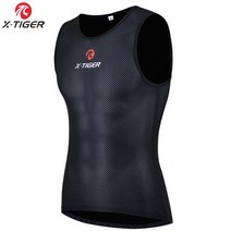 베이스레이어 스키복 보드복 골프 이너레이어 X-Tiger Mens Cycling Base Layers MTB Bike Cool Mesh Superlight Vest Breathab
