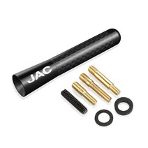 Isuzu DMAX PANTHER ASCENDER 8CM 자동차 지붕 안테나 탄소 섬유 짧은 스텁 마스트 라디오 공중 자동 외관 액세서리, No Logo_Red
