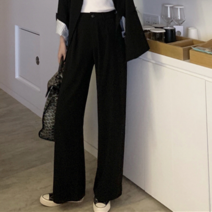 [모노위크] [오늘출발] 촤르르 와이드 기본 여성 슬랙스팬츠