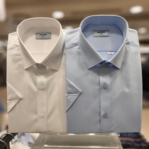 NC불광점 레노마 셔츠 트윌 비침 없는 정통 드레스 슬림핏 반팔 셔츠 RMUSLP-950-WH BU-5