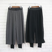 빅걸스토리 여성용 빅사이즈 밴딩 통바지 레깅스