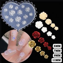 레진아트 레진공예 실리콘몰드 diy 공예 레진 실리콘 석고방향제만들기 비누만들기 심심할때할만한것 원데이클래스 금형 도구 3d 장미 꽃 네일 아트 장식 에폭시 수지 네일 장식품