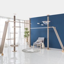 브리스페이스 알루미늄캣폴 캣폴 캣워커 캣브릿지2 캣타워, CI-S3-그레이