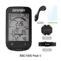 자전거속도계 자전거네비게이션 IGPSPORT-BSC100S IGS 사이클 컴퓨터 속도계 야외 승마 센서 MTB 로드 바, 06 BSC100S Pack 5