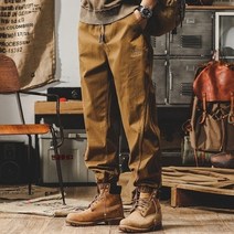 남성 아메리칸 헤비 레트로 오버올 남성 봄 가을 느슨한 대형 남성 캐주얼 바지 봄 유행 브랜드 와이드 레그 팬츠