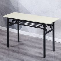 접이식 간이 테이블 보조 노트북 작업 사이드 회의실 책상 독서 학원 탁자 이동식, 가로80x세로60x높이75cm(이중)