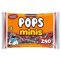 Tootsie Pops 투시팝 미니 각종 막대 사탕 280피스 1.42kg 투시롤 캔디 Minis Assort, 1세트