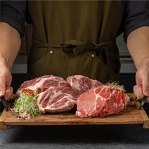 콩이네 마트 한돈 냉동 꽃목살 구이용 캠핑용 프리미엄, [한돈] 냉동 대패목살 300g, 1개