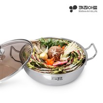 키친아트 일품 통3중 전골냄비 30cm /인덕션가능 스텐304재질, 상세설명 참조, 01.키친아트 일품 전골냄비 30cm