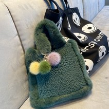 뽀글뽀글 에코퍼 토트 pompom eco-fur tote (4color)