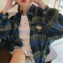 오버핏 웜체크셔츠 (2C)