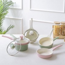 해피램 IH 16cm 인덕션 편수 이유식 냄비 + 프라이팬 2종세트, 단품