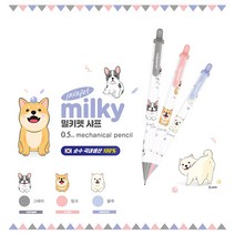 디포스타 J 자바펫 밀키펫 샤프 0.5mm 샤프펜슬 강아지샤프