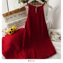 린넨 원피스 마 빅사이즈 롱 리넨 여성용 레트로 복고풍 엔틱 드레스 심플하고 시크한 루즈 오프 숄더 플리츠 미디 선드레스 트렌디 민 데일리 여름