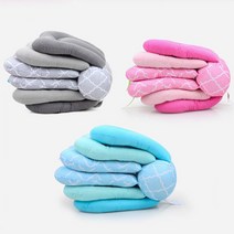 수유쿠션 1P 패드 베이비 받침대 기능성베개 출산용품리스트 높은 셀프 신생아 산후조리원준비물 블루 핑크, 본상품선택