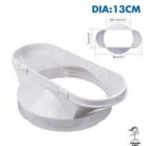 4평에어컨 텐트에어컨 무시동 초소형 차박 야외 3평 에어컨 300cm 배기 파이프 플렉시블 배기 파이프 벤트 호스 덕트 콘센트 130mm 환기 덕트 벤트 호스, 어댑터