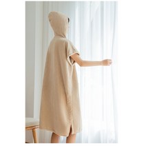 샤워가운 목욕타올 입는 바스 대형 수건 비치 원피스, 화이트목욕가운