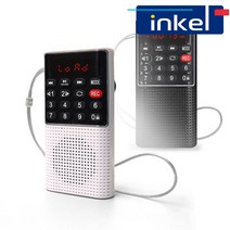 인켈 IK-PR190 휴대용 FM 라디오, [블랙]