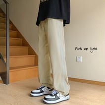 빅사이즈카고바지 2023 옆 사이드 지퍼 트임 바람막이 바지남자 봄계절 VIBE 기능 스트레이트핏 일자 4993848406