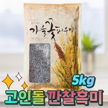 국내산 검정쌀 흑미쌀 깐찰흑미 5kg, 1개