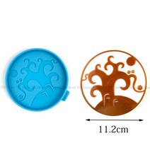 멀티 실리콘 콘크리트 코스터 금형 시멘트 베이스 금형 차 컵 홀더 트레이 금형 미니멀리스트 트레이 금, 08 딥 블루