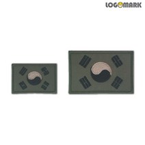 로고마크 태극기 (카키) 와펜