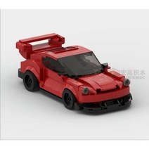 중국레고 호환 키덜트 MOC 브릭 자동차 주차 장소 스피드 챔피언 레이싱 카 SUV 왜건, LL_2