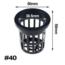 스마트팜 블랙 수경 식민지 메쉬 냄비 그물 컵 바구니 재배 클론 보육 식물 흙이 없는 50 개, [01] NO.25, [01] NO.25