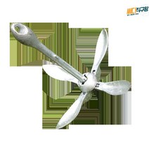 폴딩 접이식 앵커 해양 알루미늄 로프 세트 카약 선박용 닻 보트 15kg 기자재, 0.7 보트 앵커 + 20m 로프