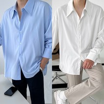 크레이지 미니멀 오버핏 커프스 셔츠