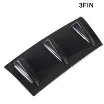 Universal Car Chassis 3/5 Shark Fin Back Rear Bumper Spoiler Diffuser Lip Splitter Protector Sticker, CHINA, 3Fin