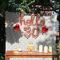 헬로 30 풍선세트 서른살 30살 선물 파티소품 생일소품 계란한판 이벤트 박나래 기념일
