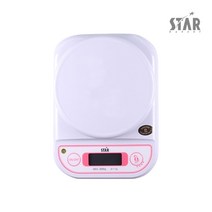 스타 전자저울 2kg (2kg/1g) 핑크 홈베이킹 계량 저울