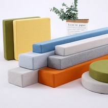 SKANDSALO 침대틈새쿠션 린넨 틈새쿠션 틈막이 침대 사이, 길이 120cm 블루