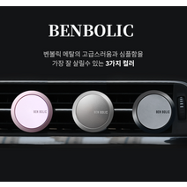 (3컬러) 벤볼릭 차량용품 자동차방향제 고급 디퓨져 외제차 제네시스 아빠 남친선물, 블랙_레몬라벤더