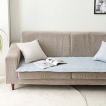 박홍근홈패션 면/모달 소파패드 60X180CM - 블루