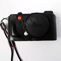 라이카 Leica CL레더 카메라 보호 속사케이스, 블랙 블랙 라인
