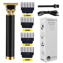 t9 usb 전기 헤어 커팅 머신 충전식 컷 헤어 클리퍼 남자 면도기 트리머 이발사 전문 수염 트리머, 검은 색