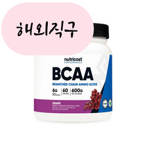 뉴트리코스트 BCAA 헬스보충제 60회분 포도맛 600g