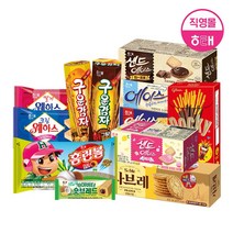 해태 인기비스켓 6+6 골라담기! (총12개) 신제품 에이스 핑크레몬구운감자사브레자가비에이스홈런볼초코픽, 사브레 84g 6개_구운감자 27g 6개