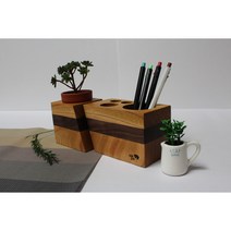 원목 연필꽂이 / 데스크 오거나이저 / 디퓨져 / 다용도 꽂이, 커플형