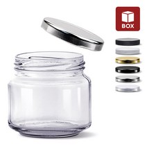 MIR 유리병 HIGH-SG255 잼병 과일청병 소분저장 밀폐용기, 1박스(48개)