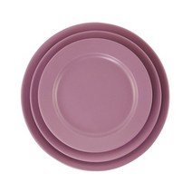 [오라인] 양식 원형 접시 3종(에그플랜트) / 디저트 케익 플레이팅 파티 카페, 03.[오라인] 양식 원형 접시 대 에그플랜트