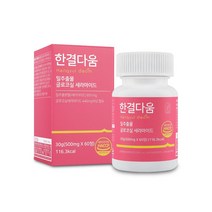 한결다움 밀추출물 글루코실 먹는 세라마이드 엘라스틴 석류 프랑스 저분자 피쉬 콜라겐 히알루론산 비타민C 500mg 60정, 2개(3% 할인)