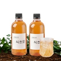 수제 천연발효 사과식초 생강식초 500ml
