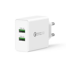 모락 하이퍼에디션 36W 2포트 USB 고속 충전기 MR-HE-QC36