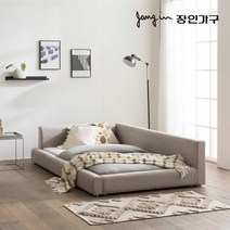 장인가구 아토 아쿠아텍스 이지클린 저상형침대 슈퍼싱글 SS_독립, 아쿠아블루